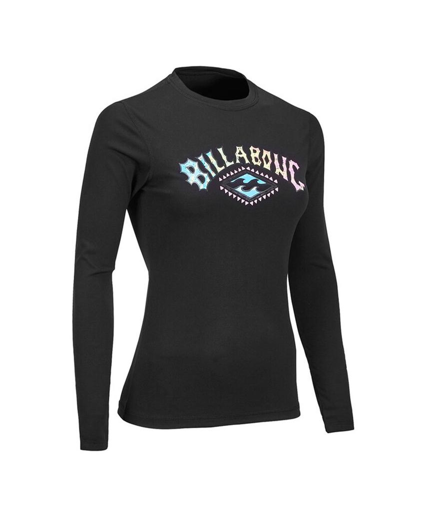 BILLABONG Женский Рашгард Pipe Tomboy Свободного кроя Черный