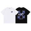 9062 Off-White 2025 Spring/Summer New Letter Printed Pattern Round Neck Hooded Short Sleeved T-shirt for Men and Women