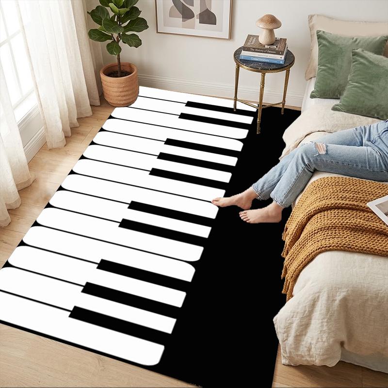 Music Keys Living Room Nonslip Area Rug Soft Carpet For Bedroom Game Playroom Sofa Office Home Decor Doormat Christmas Gift C9261709