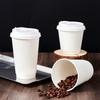 Shu Fu 400ml Disposable Double-Layer Cups with White Lids