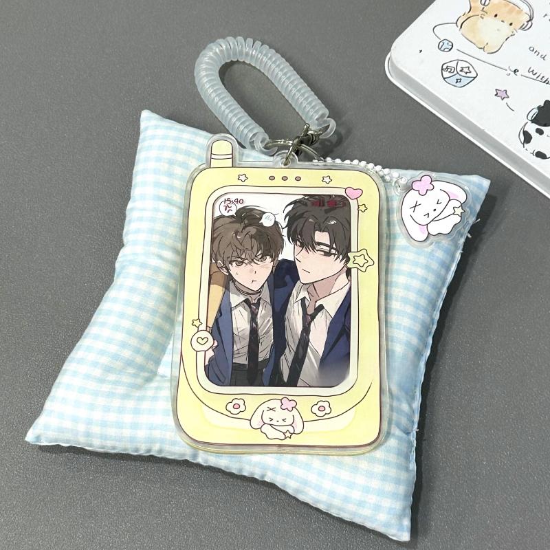 Cartoon Graffiti Digital Acrylic Photo Frame Cute Animal Photocard Holder 3 Inch Kpop Idol Anime Card Sleeves Original Design