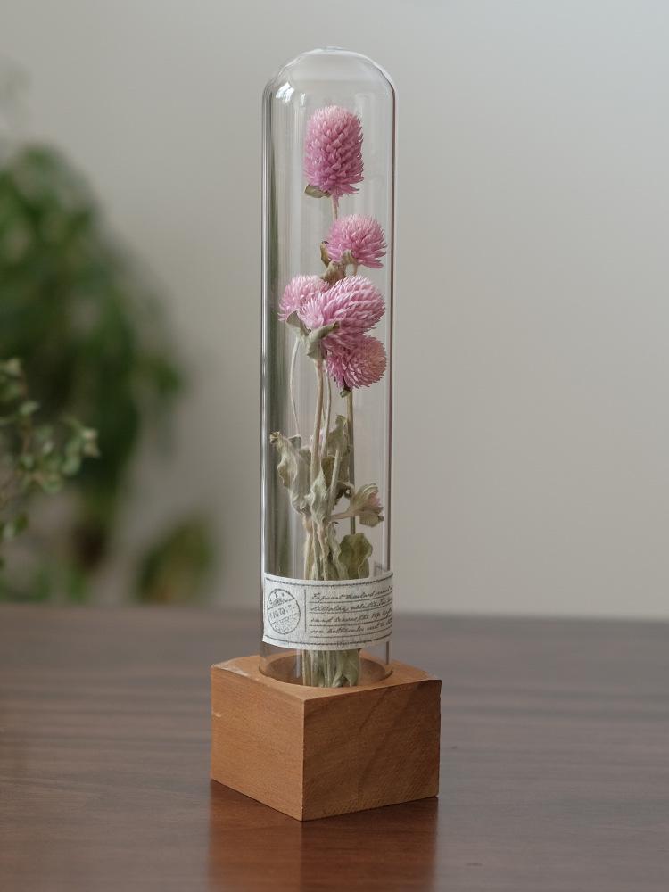 Wabi-Sabi Style Xian Porcelain Test Tube Rack: Retro Gift for Dried and Preserved Flowers, Plant Specimen Display