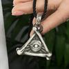 Винтажное европейское и американское ожерелье с подвеской «Всевидящее око» для мужчин, модные хип-хоп панк аксессуары