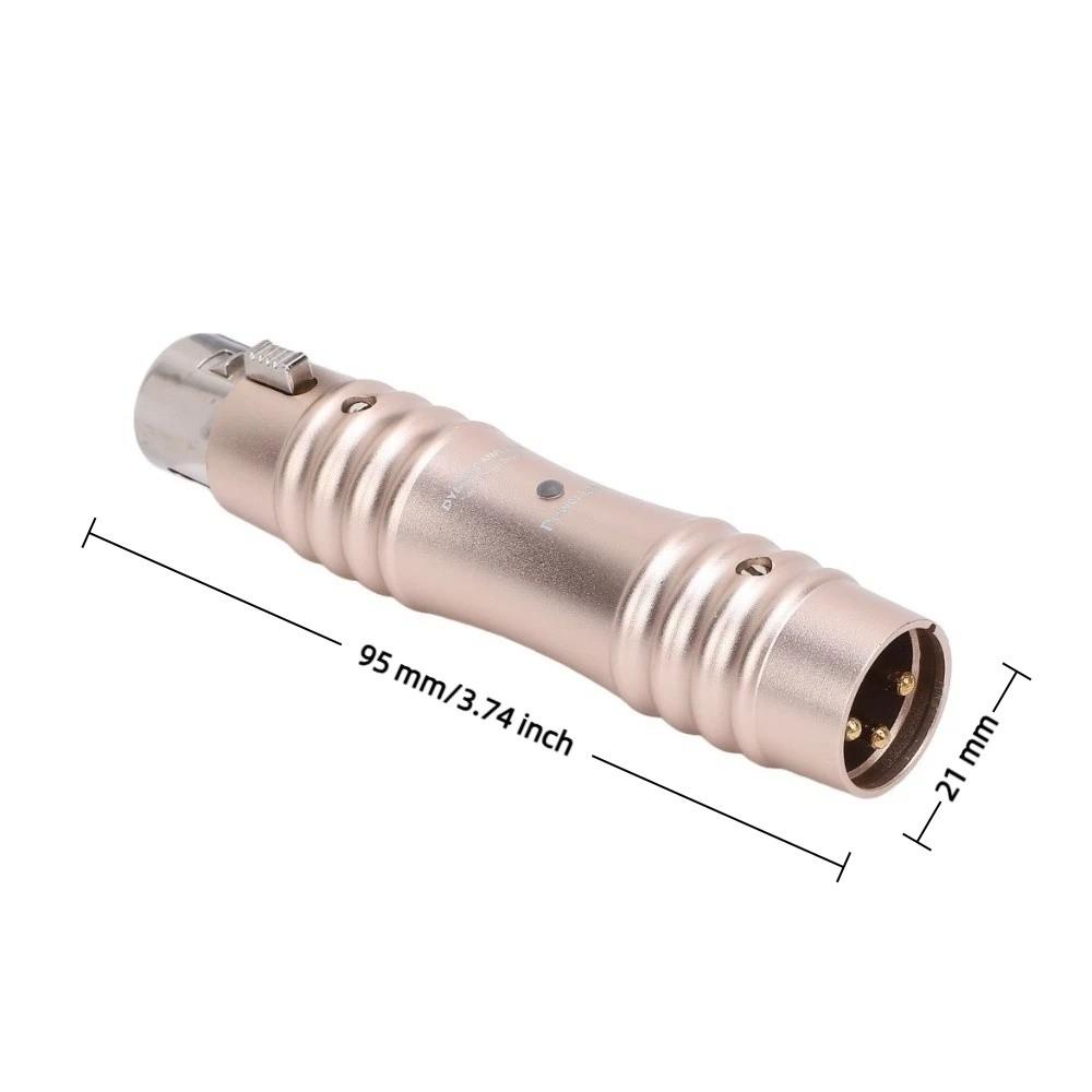 Noise Cancellation XLR Mic Preamp 48V Sound Booster Handheld Microphone Amplifier for Stage