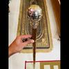 Старинная трость для ходьбы деревянная трость глобус дизайнерская ручка для головы подарок