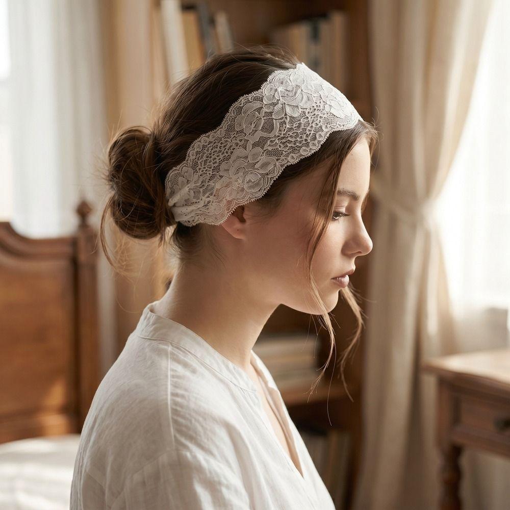 Floral Elastic Hair Band Adjustable Sport Headscarf Hair Hoop Wide Headband Party