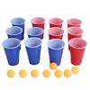 Beer Pong Fun Game Set 12 Cups 8 Pong Balls Throwing Drinking Props for Holiday Parties