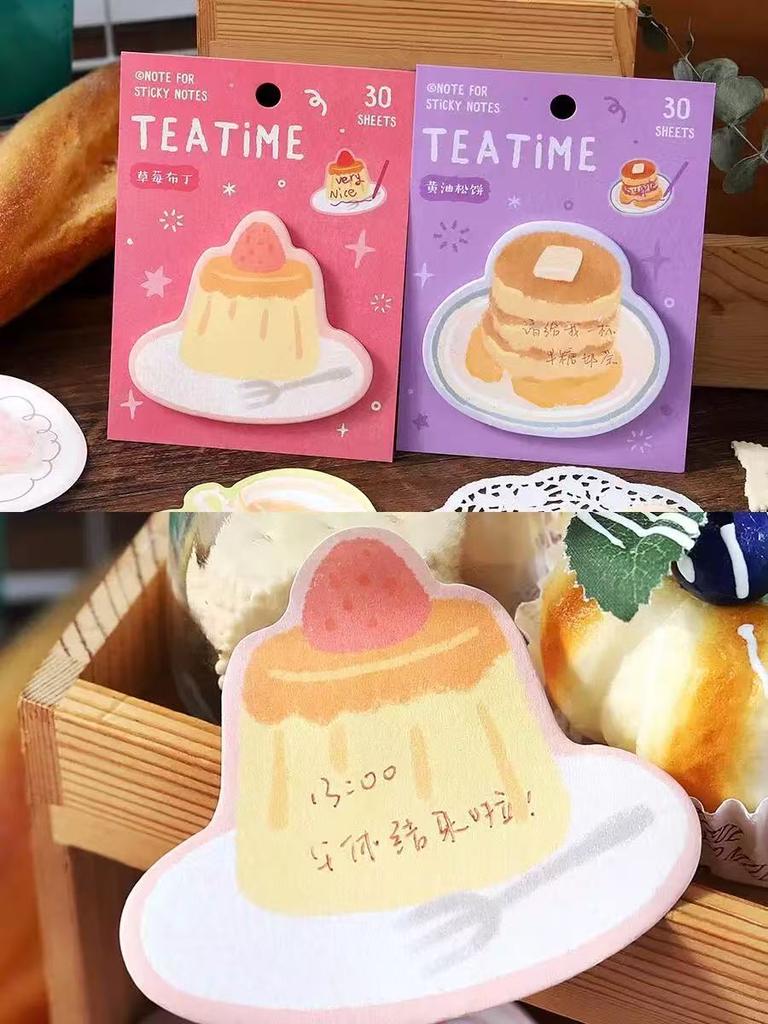 Прекрасный Подарок 30 Стикеры-заметки Special Shaped для Чаепития Десерты Напитки Высокая Ценность Ручная Заметка Наклейки Kawaii Канцелярские Товары