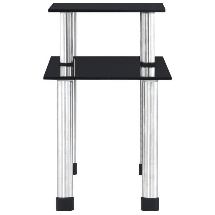 VidaXL Kitchen Shelf Black 45x16x26 Cm Tempered Glass