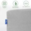Cotton fitted sheet 70x140 jersey 100% COTTON, ash color