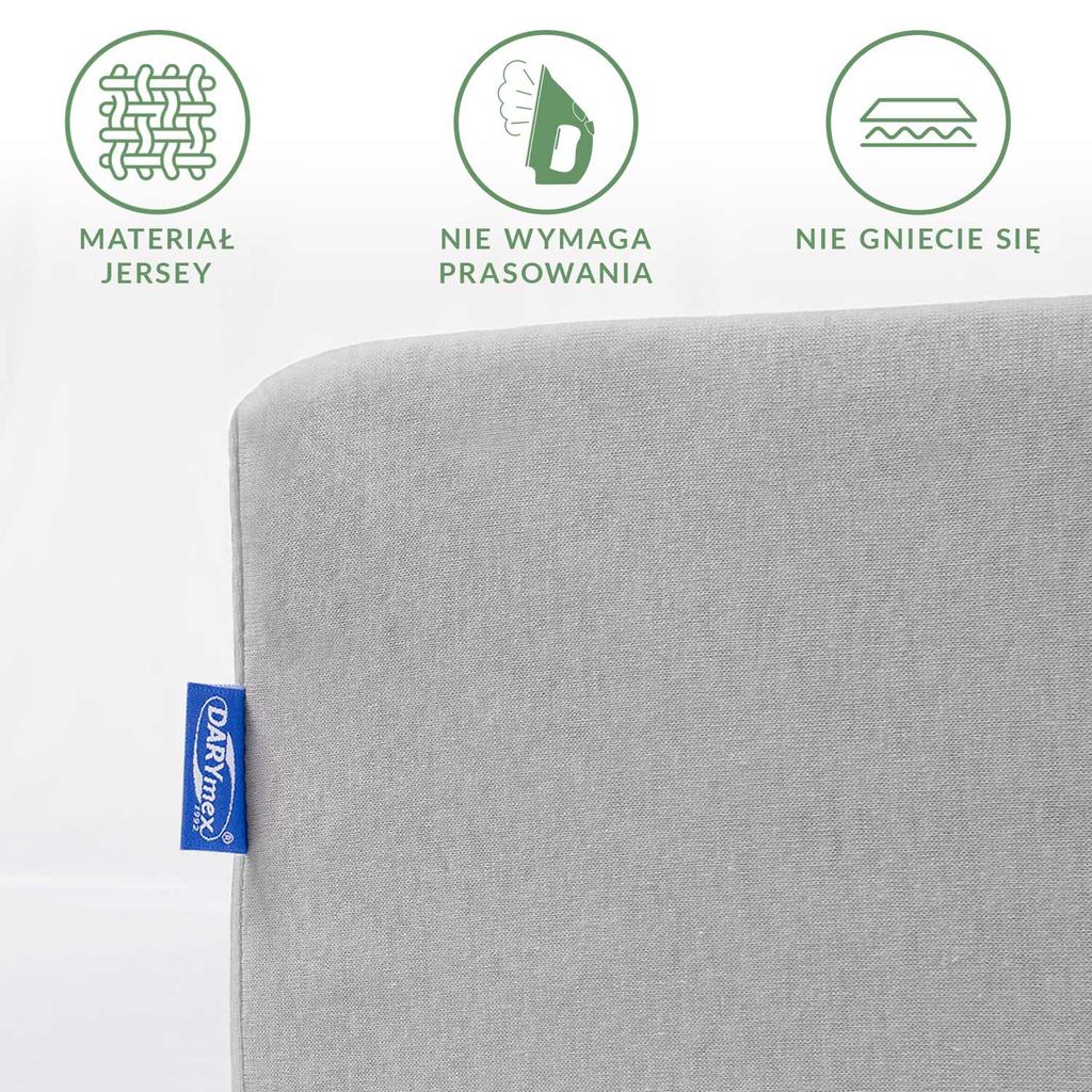 Cotton fitted sheet 70x140 jersey 100% COTTON, ash color