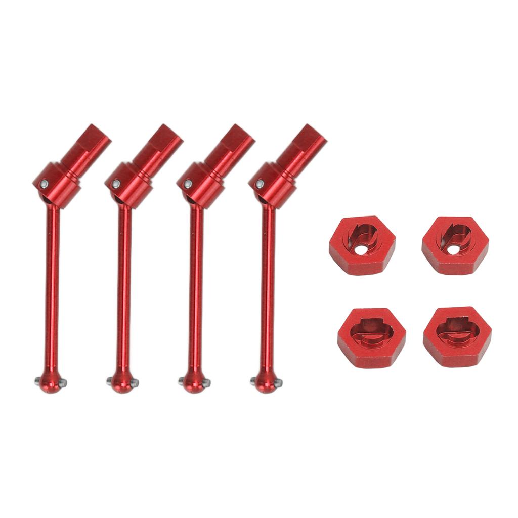 Передний задний приводной вал из алюминиевого сплава, приводной вал CVD для автомобиля Traxxas Latrax Teton 118 RC, красный