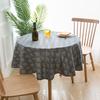 Nordic Style Cotton And Linen Printed Round Tablecloth Dining Table Cloth For Home Garden Tea