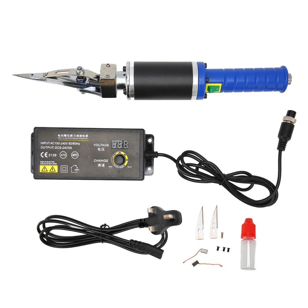 Electric Scissors 200W Adjustable Speed High Hardness Durable Metal Rug Carving Scissors for Carpet