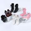 1/3 7.8CM Fashion Doll High Heel Shoes PU Leather With Differents Color Suitable for 60cm Doll Wearing Boots Shoes Doll