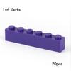 20 шт. Детали MOC 3009 Кирпичик 1x6 Совместимые DIY Сборка Строительные Блоки Частицы Детская Головоломка Игрушка Подарки на День Рождения