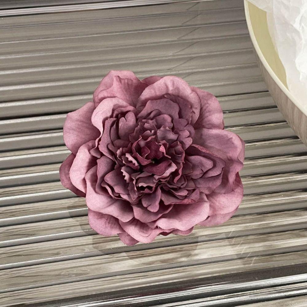 Цветок Искусственный Цветок Заколки для Волос Богемия Боковые Заколки Пион Цветок Заколка для Волос Женщины