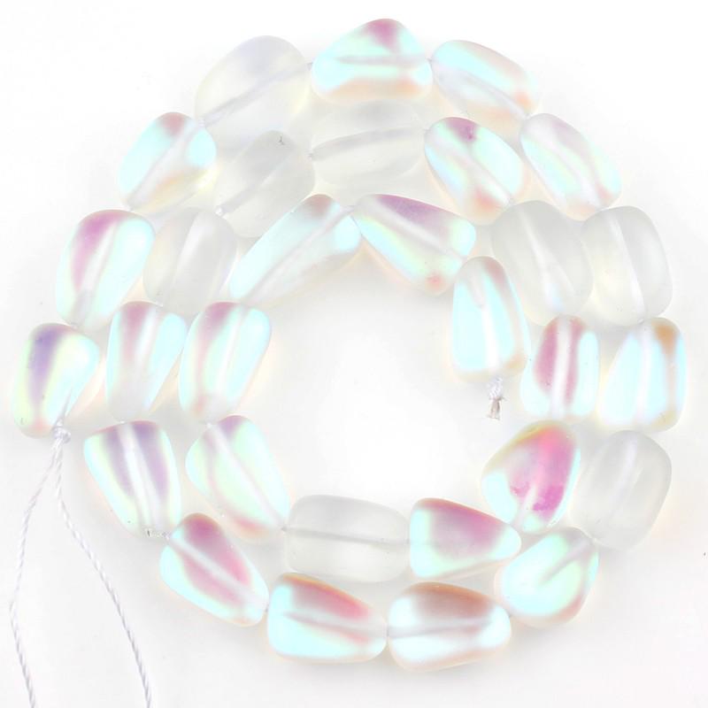 Натуральные матовые хрустальные бусины овальной формы 10 мм, свободные разделительные бусины для изготовления ювелирных изделий