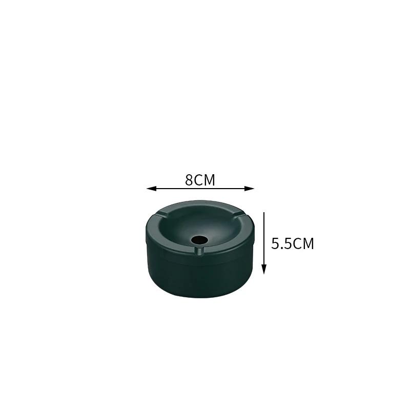 Windproof Stainless Steel Ashtray with Lid - Round Metal Cigarette Tray Smoking Accessories for Car Home Outdoor & Lighters