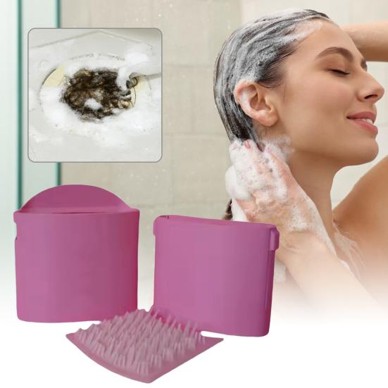 Настенный коллектор для волос, многоразовый коллектор для волос с присоской для ванной комнаты, душа, ванны, стены