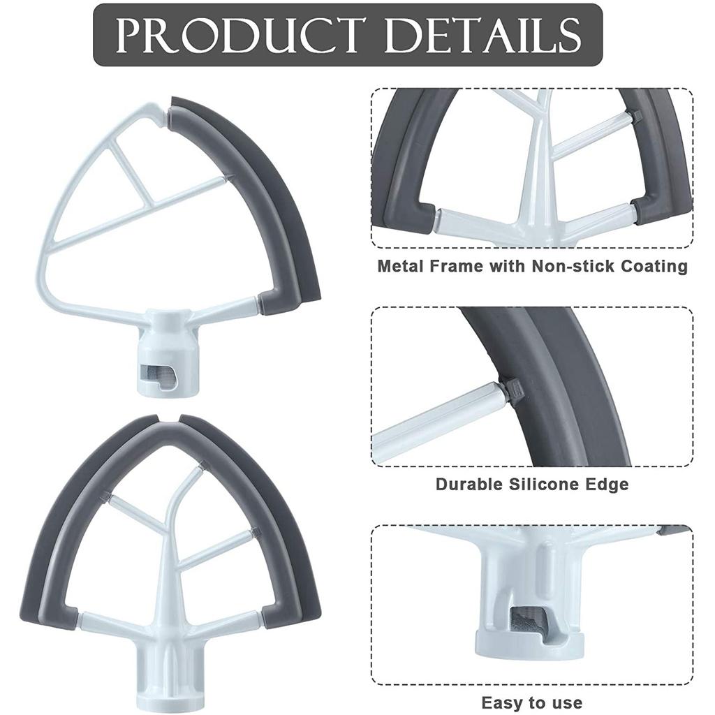 Набор венчиков Flex Edge для миксера-аксессуара, венчик для миксера Kitchenaid для миксера с подъемной чашей объемом 4,5–5 кварт