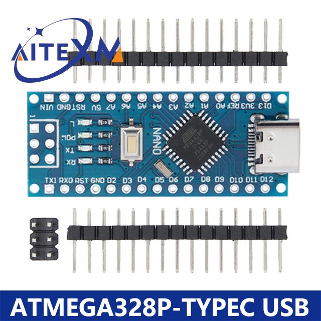 Mini / Type-C / Micro USB Nano 3.0 с загрузчиком совместимый Nano контроллер для arduino CH340 USB драйвер 16Mhz ATMEGA328P