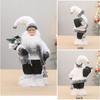 Santa Clause Ornament 12Inch High Santa Figure Christmas Decoration For Mantles Shelf Desktop Display Indoor and Outdoor