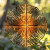 360 Degree Rotating Wind Spinner for Outdoor Garden Patio Balcony Decor No Electricity Needed All Season Gift 10 Inch Symmetrical Metal Wind Chime