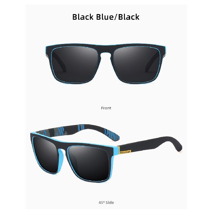 Two-tone cycling polarized sunglasses for men