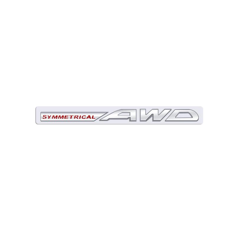 3D For Subaru SYMMETRICAL AWD BRZ LEGACY Forester Outback WRX XV Impreza Logo Emblem Metal Badge Decal Car Sticker Accessories syt5