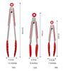 1/7/9/12inch Stainless Steel Food Clip BBQ Grill Steak Clip with Silicone Non-slip Handle Kitchen Accessories