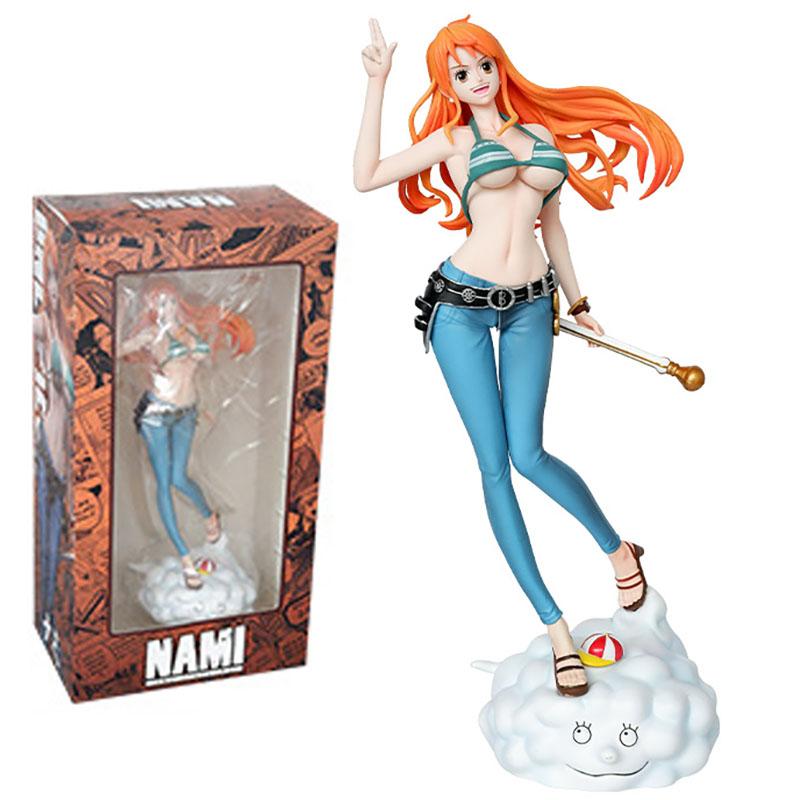 Фигурка-экшн One Piece 25 см C2 Нами Фигурки Манга Фигурка One Pieces GK Статуя Модель Украшения Игрушки Аниме Периферия Подарок для Детей