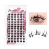 False eyelashes partial natural lash cluster effect large capacity handmade (BlazingRose 02)