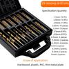 99-Piece Titanium-Coated High-Speed Steel Twist Drill Bit Set with Iron Box