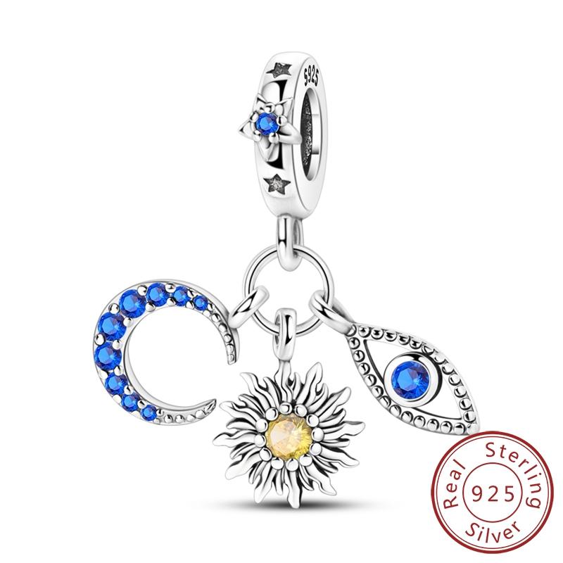 New Copper Charms Bead Penguin Owl Bow Heart Charm Fit Original Pendant Bracelet Jewelry Making For Women Gift