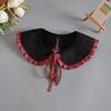 Fashion  Women Girls Lolita Doll Shawl Fake Collar Embroidery Necklace Lapel Blouse Shoulder Wrap Short Capelet False Collar