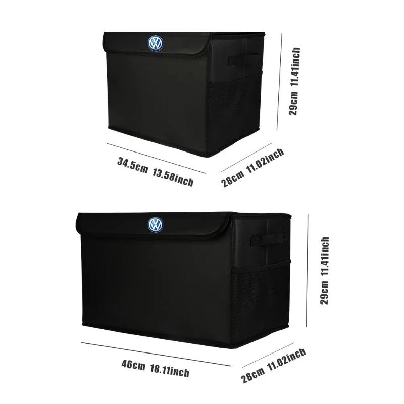 Hub Caps Large Capacity Car Rear Trunk Foldable Storage Box Organizer For Volkswagen VW GTI GTD Golf Polo Passat Tiguan R RLine