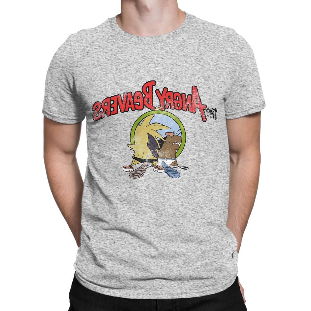 Angry Beavers painting Graphic 100 Cotton TShirt The Angry Beavers Tops Tees For Unisex