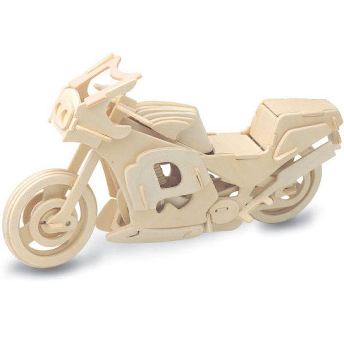 Maquette en bois Moto de course