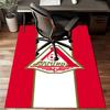Green And Red Soccer Emblem Printed Office Carpet Chair Cushion  Entryway Rug, Rugs for Living Room, Bedroom Christmas gifts