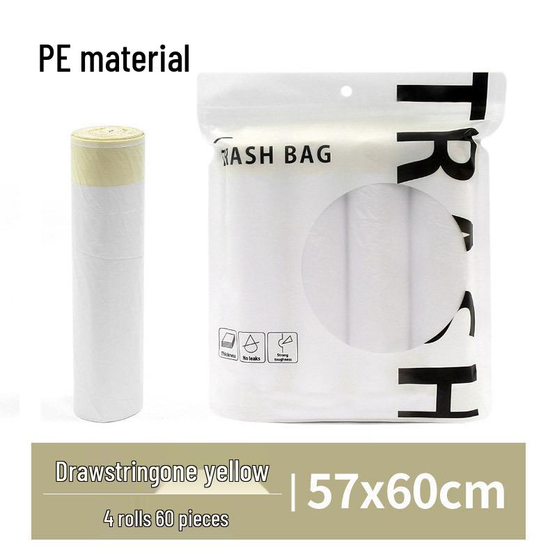 Thickened Kitchen Drawstring Trash Bags - Household Disposable and Handle-Style