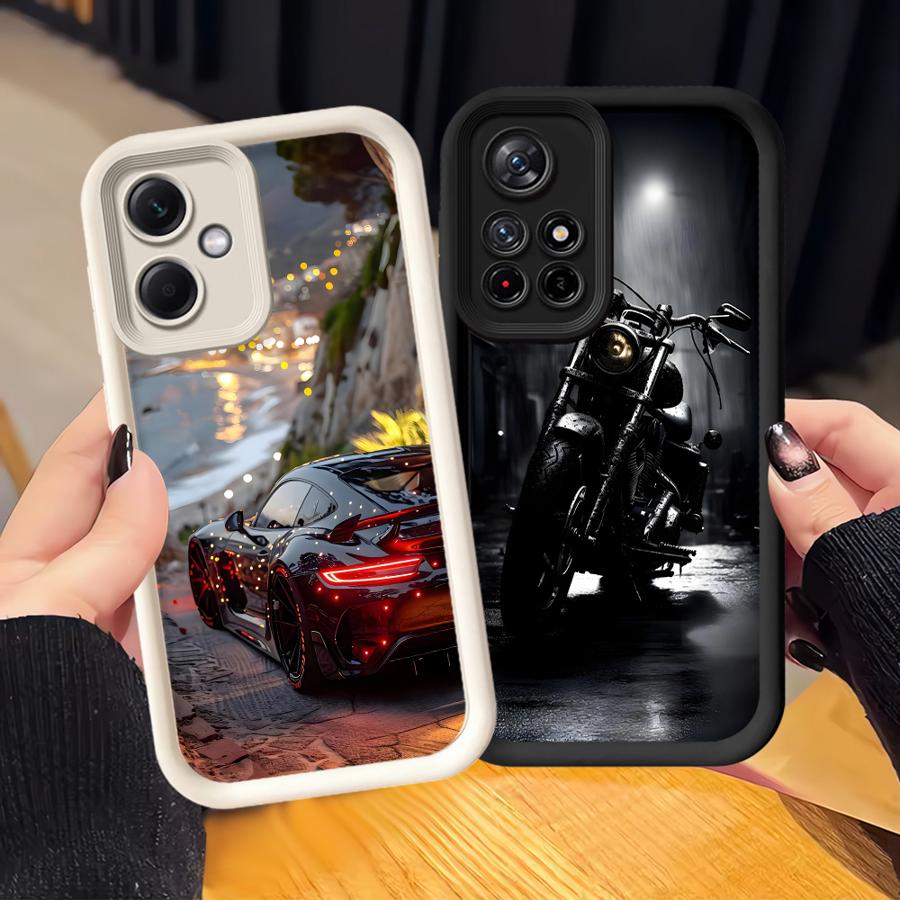 Роскошный чехол-бампер для телефона Supercar для Xiaomi Redmi Note 14 Pro Plus 12 11 11s 12s 13C 10 Note 13 A1 A2 A3 A4 12C 14C