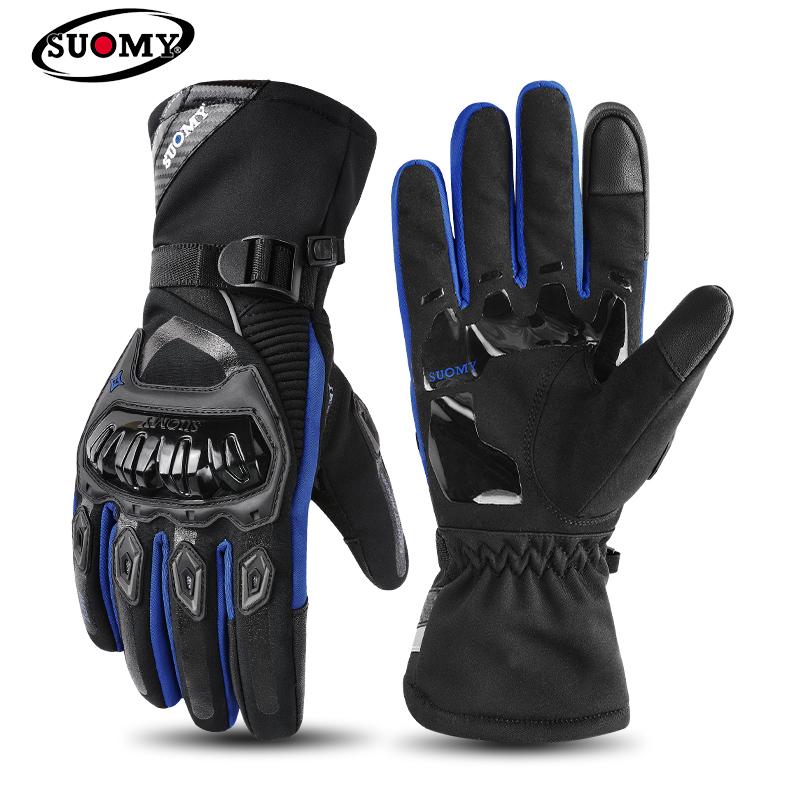 SUOMY Winter Waterproof Guantes Moto Motorcycle Gloves Men Women Autumn Motocross Biker Glove Touch Screen Cycling Luvas M-XXL