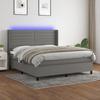 VidaXL Slatted Bed Base with Mattress and LED, Upholstered Bed, Double Bed, Adult Bed for Interior Bedroom, 3138414