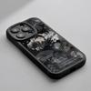 Чехол для телефона Orv Korean comics design для iPhone 16 15 14 13 12 11 Plus Pro Max, высококачественный роскошный силиконовый чехол из натуральной кожи ягненка, черный