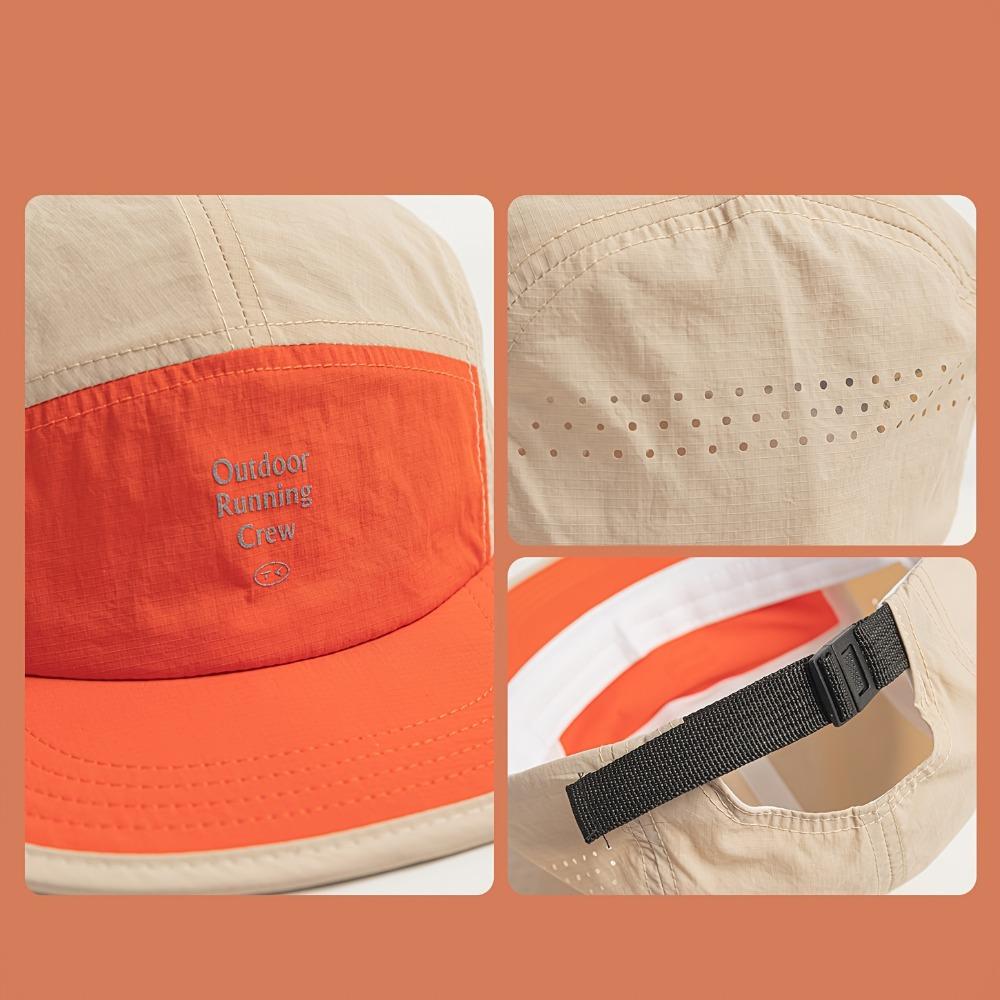 American Retro Color-Blocked Quick-Drying Hat Unisex Summer Lightweight And Breathable Peaked Cap Outdoor Sunshade Baseball Caps