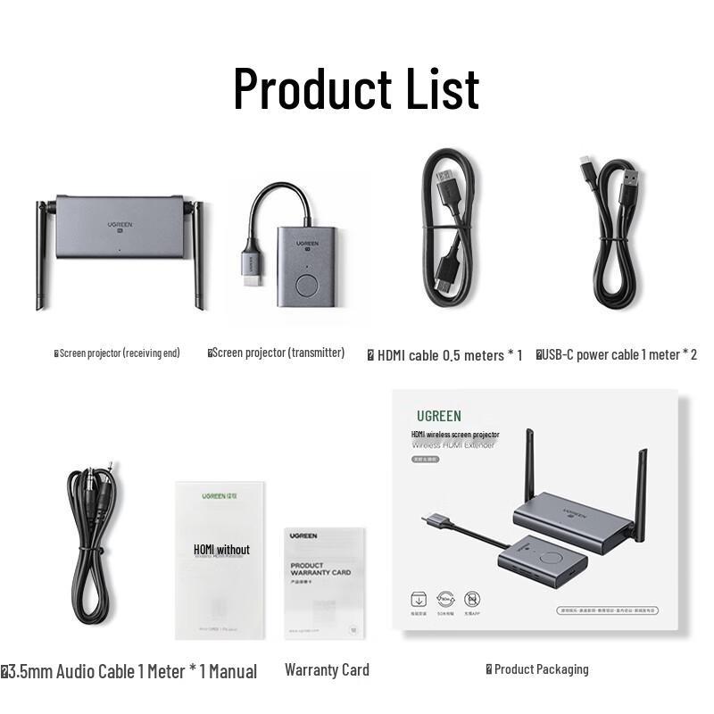Ugreen CM506 Беспроводной проектор для экрана HDMI для предприятий