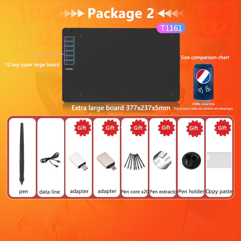 Графический планшет для рисования Цифровой планшет для письма Доска для рисования Для телефона Android Windows Mac Ноутбук для рисования Курс дизайна