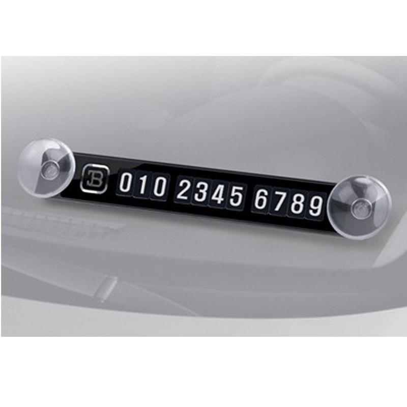 Car Styling Luminous Temporary Parking Card Phone Number Card Plate Car Sticker