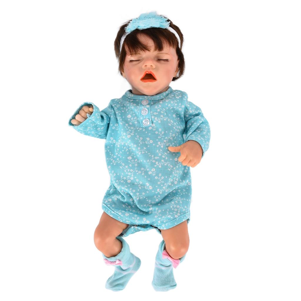 18-дюймовая мягкая реалистичная кукла-девочка с короткими волосами, моющаяся виниловая кукла с резинкой для волос